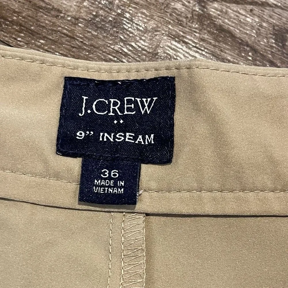 J Crew Tech Shorts Size 36 Kacki 9